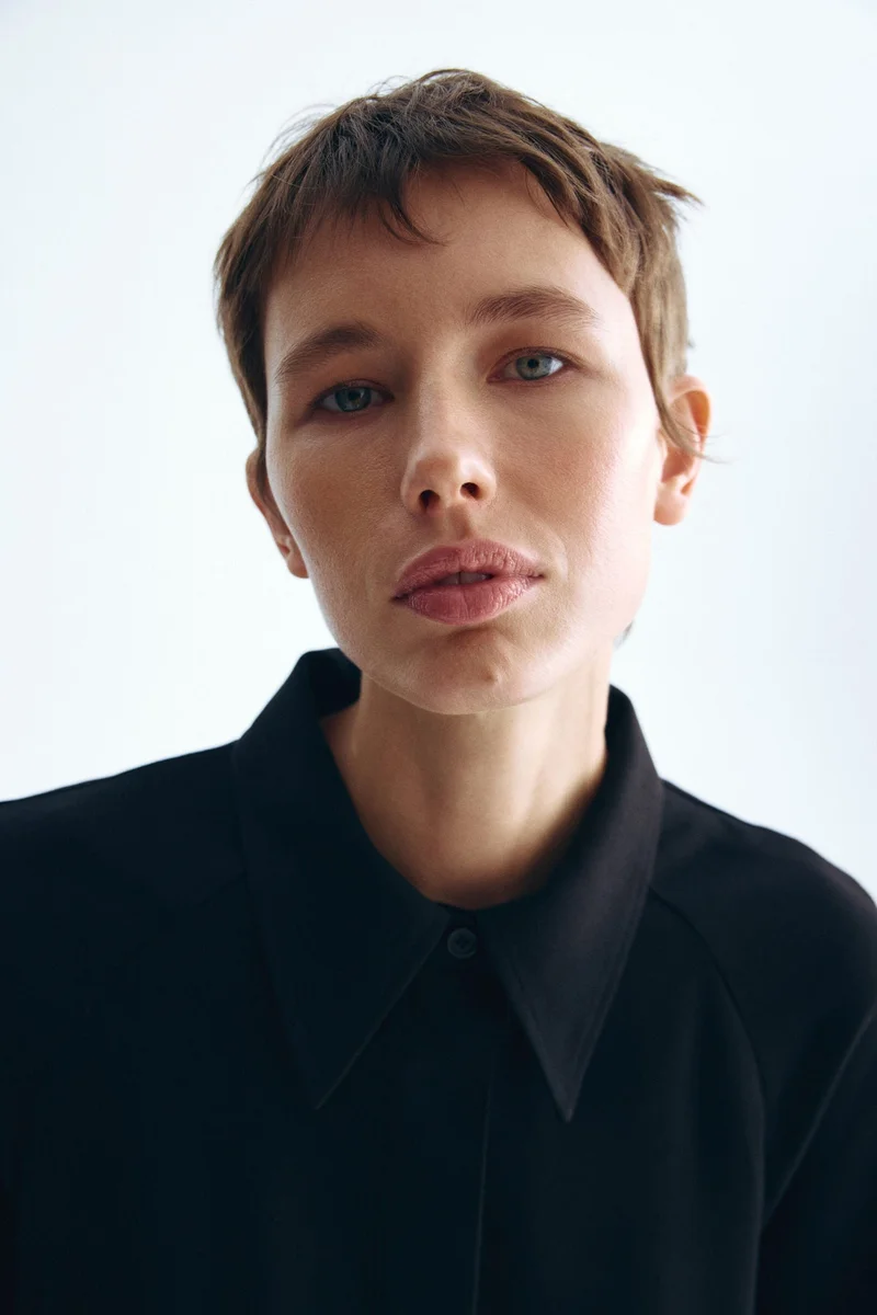 اتش اند ام فستان بتصميم قميص